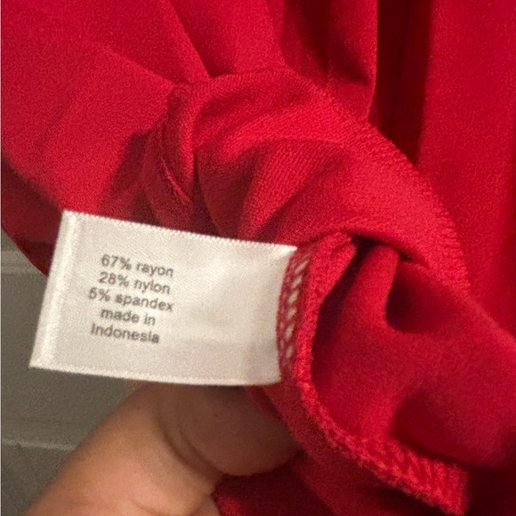 Red Corset Style Dress - Picture 6 of 6